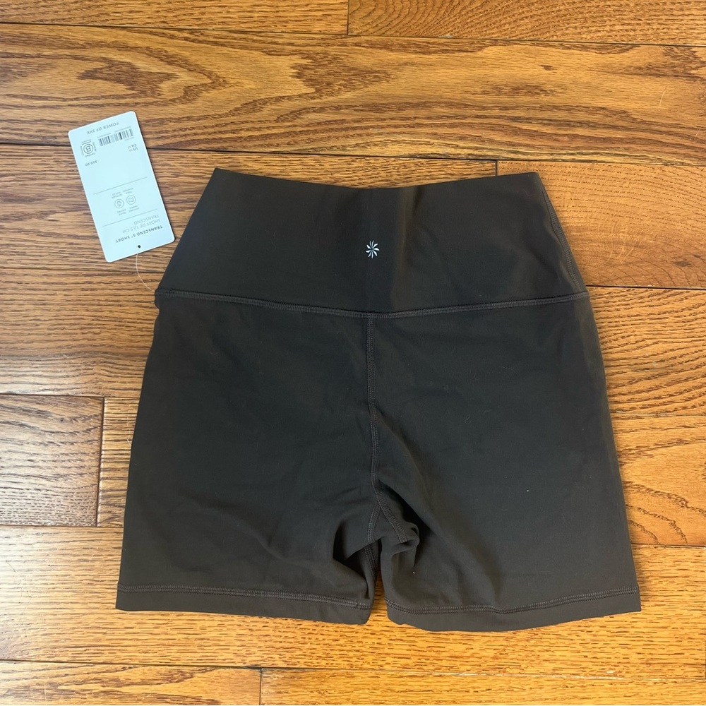 Athleta Brown High-Rise Bike Shorts
